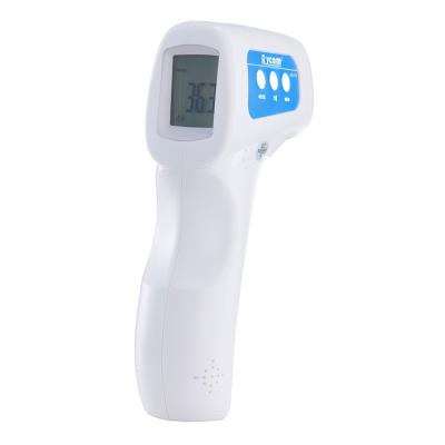 China Plastic Type Body Non Fever Baby Thermometer Manufacturer Digital Forehead Contact Infrared Gun Thermometer for sale