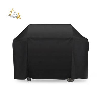 China Waterproof And Dustproof Black Grill Cover Dustproof Outdoor Grill Oxford Cloth Cover for sale