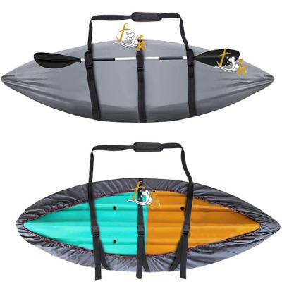 China 420D Oxford Cloth Polyester Oxford Cloth Gray Kayak Boat Cover Canoe Straps Dust Cover Waterproof High Quality Durable In Different Sizes for sale