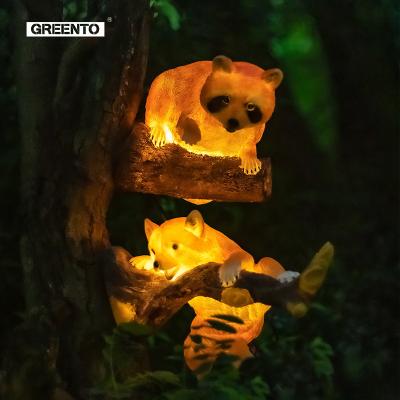 China Outdoor Theme Park Factory Price Landscape Waterproof Solar Animal 3D Garden Decorative Light for sale