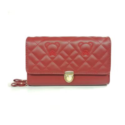 China Waterproof Solid Color Hottest Selling Elegant Ladies Small Square Coin Wallet for sale