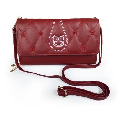 China Simplicity Waterproof Modern Ladies Folding Design Double Zipper Messenger Wallet for sale