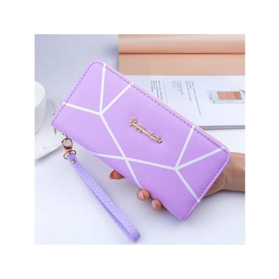 China Good Reputation Waterproof Women Pinch Long Zipper Wallet Fashion Design Large Capacity Wallets for sale