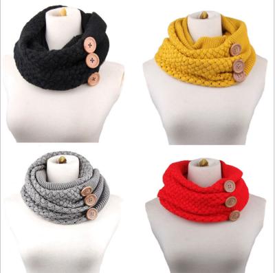 China YIWU Long Market Best Selling Acrylic Knitted Winter Scarf Ladies Knitted Scarf for sale