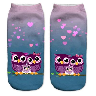 China 3D Anti-Fault Digital Print Socks Custom Socks Kitty Head Photo Print Socks for sale