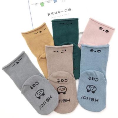 China Sustainable Cotton Infant Toddler Baby Cartoon Socks Lovely Anti Slip Ankle Socks For Boys Girls 0-3Y for sale