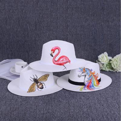 China breathable & Raincoat Make Your Own Print Pattern Paper Straw Panama Hat for sale