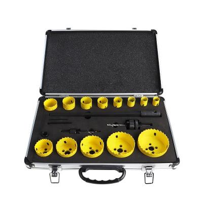 China Metal Drilling 19pcs M42 Hole Saw Cutter Set 19mm To 76 Mm For Metal Wood Plastic Drilling Holes for sale