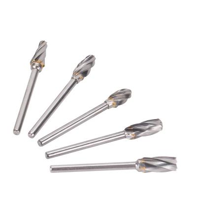 China Other 10pcs 3mm x 6mm Solid Tungsten Steel Carbide Deburrs Rotary Files Burrs Set Rotary Tool Kit for sale