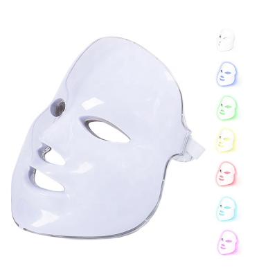 China ABS+Plastic Manufacturer Wholesale 7 Color Photon Beauty Light Therapy Home Use LED Facial Masks With Neck Skin Care Rejuvenation for sale