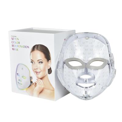 China Pigment Removal 7 Color Facial Skin Mask Beauty Skin Rejuvenation Photon Light Wrinkle Acne Removal Led Face Mask With Light Therapy Function for sale