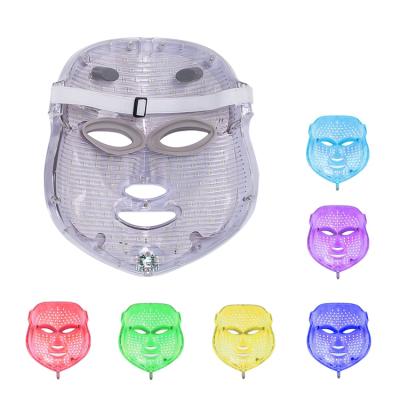 China 7 Color Beauty LED Therapy Light Facial Mask Photon Blood Vessel Removal Light Face Care Multifunctional Treatment for sale