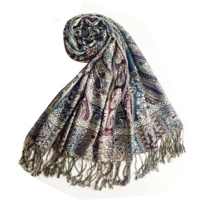 China Jacquard Jacquard Paisley Pashmina Shawl Nice Wrap Scarf Wholesale China for sale