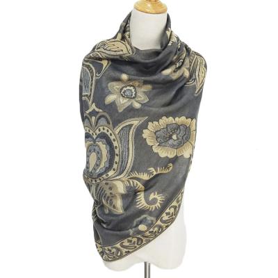 China National Style Feature Polyester Lady Scarf Customer Design Multi Color Shawl for sale