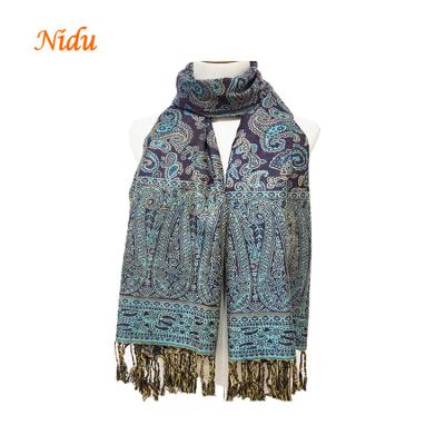 China Soft Polyester Polyester Scarf Muslim Head Wraps Pashmina Long Shawl Ready Stock for sale