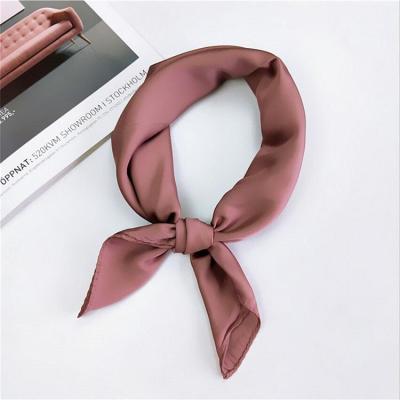 China Square NiDu Silk Like Scarf Satin Hair Scarf Fashion Square Neck Scarves For Women 19.5