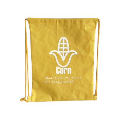 China Twine Net Fruit Vegetable Corn Fiber Filter Handled PLA Drawstring Bag for sale