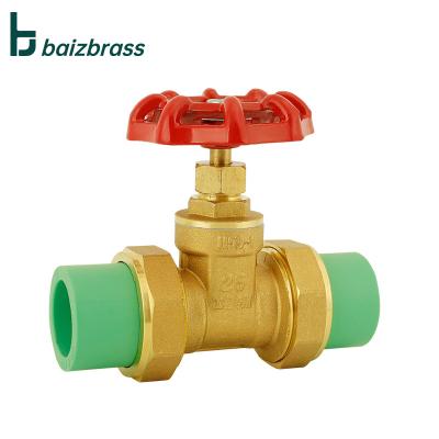 China General China wholesale price high quality ppr brass gate valve 20mm-32mm for sale