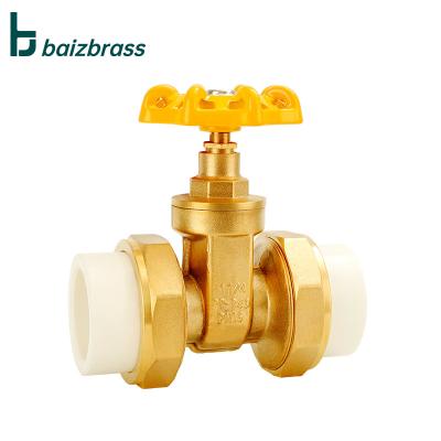 China General ppr valve water pipe gate valve high quality brass pipe fittings 40mm - 63mm for sale