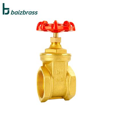 China Wholesale General Brass Gate Valves 1/4 - 4 Inch Female Thread Handle Wheel Water Brass Gate Valve for sale