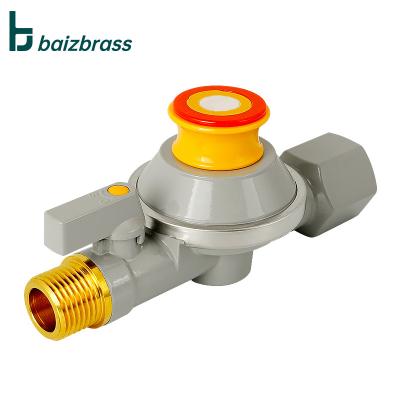 China Natural Safety Aluminum General Kitchen Gas Pipeline Crate Self Closing Safe Valve On Home for sale