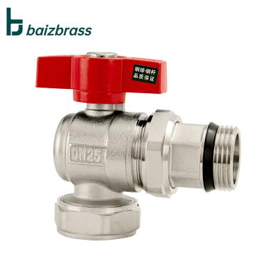 China General Thread Ball Valve Pipe Fittings Brass Forged Aluminum Plastic Plastic Angle Valve For Water for sale