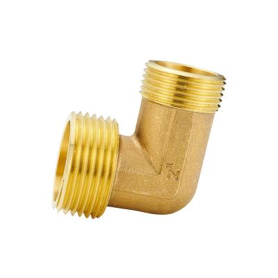 China HPB59-1 1/2*3/4 90 Female Thread Elbow In Adapter Yellow Brass Pipe Elbow Brass Fittings for sale