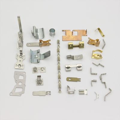 China Custom Sheet Steel Stamping Parts Steel Brass Flat Spring Clips for sale