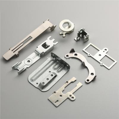 China Aluminum Customized Silver Nickel Plated Sheet Metal Stamping Bracket Parts for sale