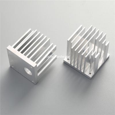 China Silver Plating Aluminum Alloy Computer Fan Copper Extrusion Heatsinks Manufacturer for sale