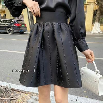 China New Arrival 2022 Anti Static Knee Length Plus Size High Waist Elegant Women's Skirts for sale