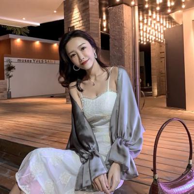 China Factory Wholesale Women Summer Breathable Long Sleeve Beach Vacation Cardigan Sun Protection Shirt for sale