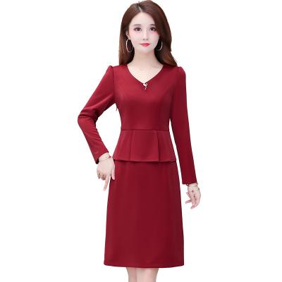 China Wholesale Breathable Made in China Two Piece Set High Quality Vintage Short Skirt Dress Hips Skirt Set Long for sale