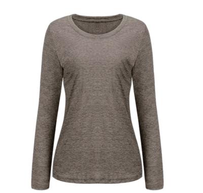 China Women's Sweater Ladies Knitted Parride Sheath V-Neck Breathable Soft Youth Girl New Long Autumn Pure Cotton Casual Sweater for sale