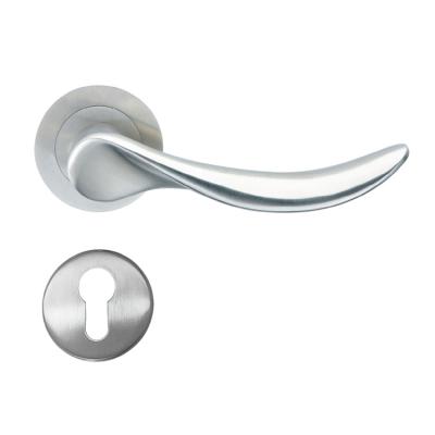 China Modern Made in China Luxury Modern Door Handle with Solid Stainless Steel Interior Bedroom Door Handle for sale