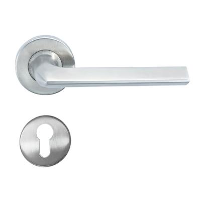 China Modern Factory OEM Premium Solid Stainless Steel Bedroom Door Lever Handle Hotel Room Door Handles for sale