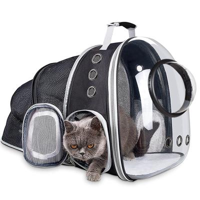 China Small Animals New arrival Dog Cat Pet Backpack Travel Carrier Breathable Bag Bubble Space Capsule for sale