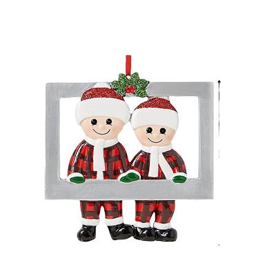 China Resin Christmas Pendant DIY Personal Family Christmas Decorations For Home 2022 ZHIMEI Christmas Tree Hanging Ornament New Year 2023 for sale