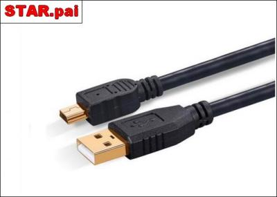 China MINIU-5 T Type Terminal V3 Interface Original Data Cable,Black Fast Charging USB Cable for sale