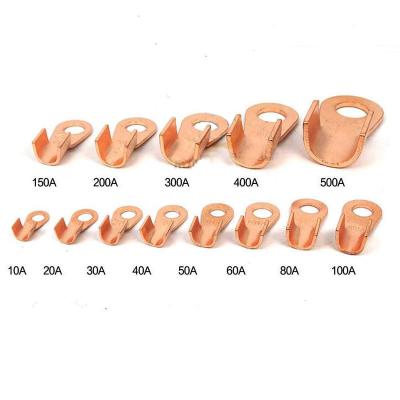 China Open Barrel Wire Crimp Copper Ring Lug Terminals OT 5A to 500A for sale