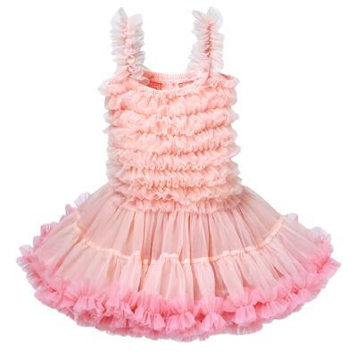 China Nylon/Cotton Handmade Princess Birthday Party Tutu Dresses for Kids 1 to 8 Years Old for sale