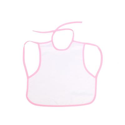 China Sublimation Blank Customized Blank Sublimation Heat Transfer Printing Baby Bibs for sale