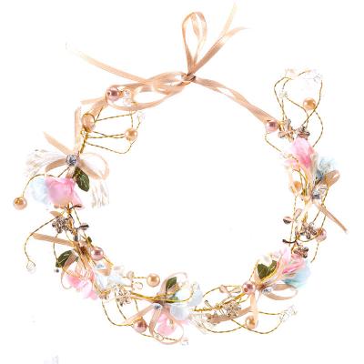 China Sweet Handmade Garland Hair Accessories for Girls for sale