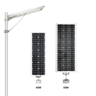 China Roadway parking lot/countryyard//landscape/garden solar led light 20w 30w outdoor lighting backup price all in one solar led street light for sale