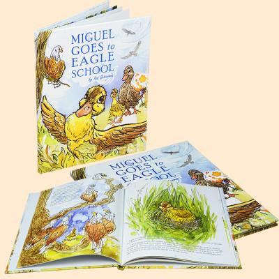 China Full Color English Story Kids Book Printing Customized A4 Hardcover 40 Pages for sale