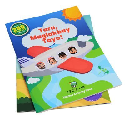 China OEM factory cheaper price full color printing kids educational creative activity custom sticker book for sale