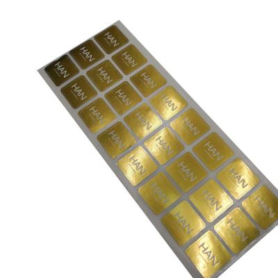 China Waterproof Adhesive Label Sticker Printing , Gold Hot Foil Stamping Stickers for sale