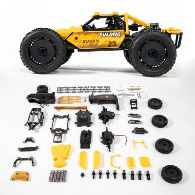 China Educational Buggy 1:18 Runner Building Diy Assembly STEM RC Building Truck Car Toy Smart Assembly Kit USA Warehouse Remote Control Spot for sale