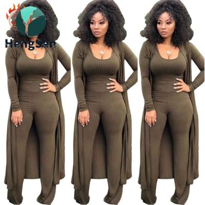 China Anti-static fashion knitting winter three pieces winter women's clothing plus size clothing for women for sale