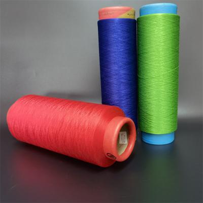 China Hot Sale Anti-pilling Customized Color Polyester Dope Dyed Yarn 100% SD AA Dty 100D 144F Sim Color Dty for sale